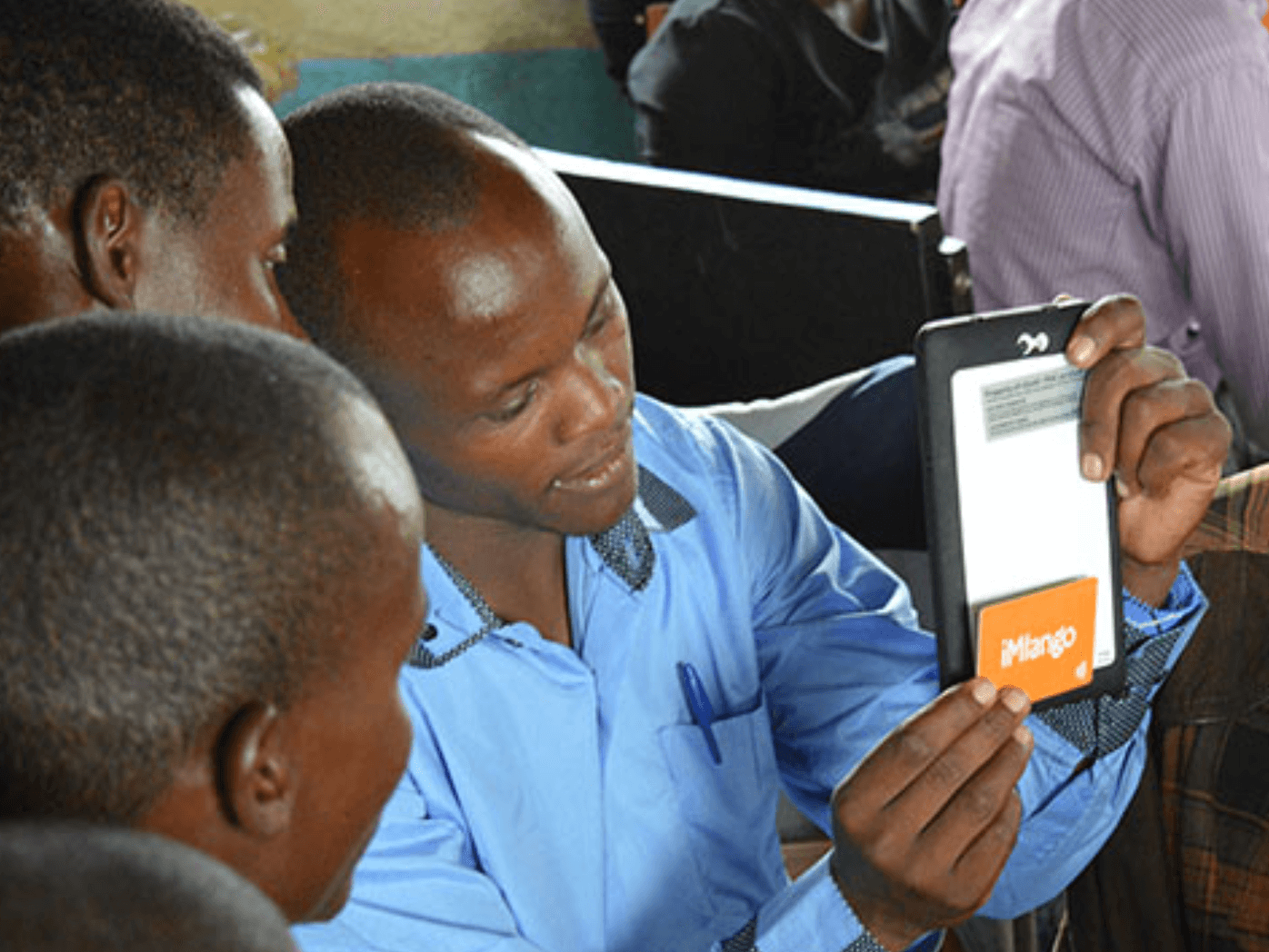 showing card and tablet